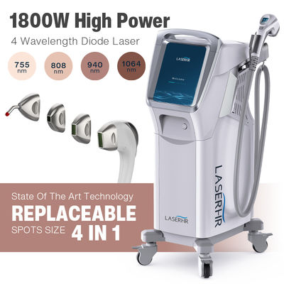 comprar 4 en 1 personalizado 808nm Alexandrite Nd Yag clínica de diodo láser de depilación máquina para la venta Fabricación en línea