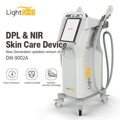 comprar Nueva máquina de belleza SHR DPL NIR 2 en 1 para rejuvenecimiento de la piel del diseñador más reciente, 2000W, con 2 mangos Fabricación en línea